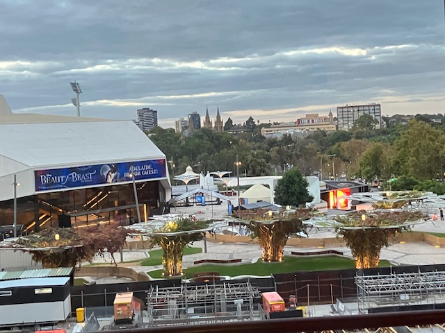 The view over the festival centre from Parliament House